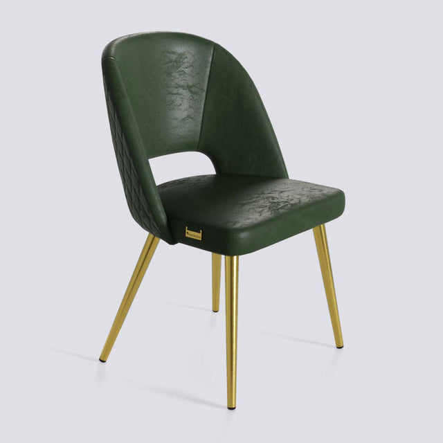 Procket Dining Chair In Gold Electroplated Metal Base | 499