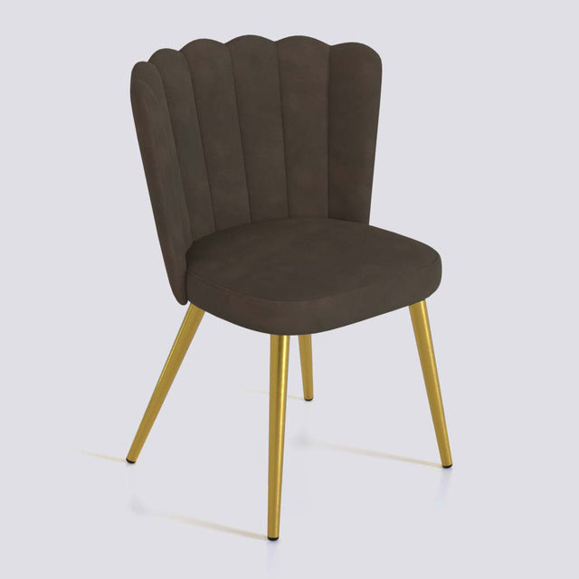 Flower Dining Chair in Gold Electroplated Metal Base | 487