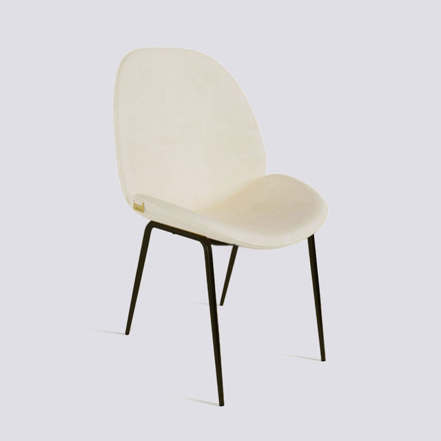 Curvy Dining Chair In Powder Coated Base | 486