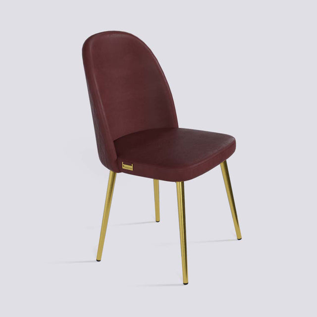 Fuze Dining Chair In Gold Electroplated Metal Base | 495