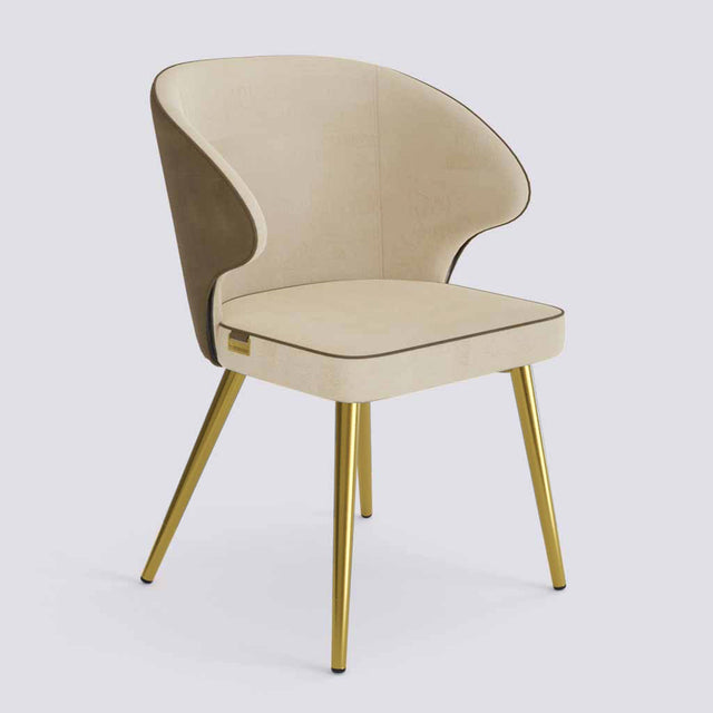Rocky Dining Chair in Gold Electroplated Metal Base | 494