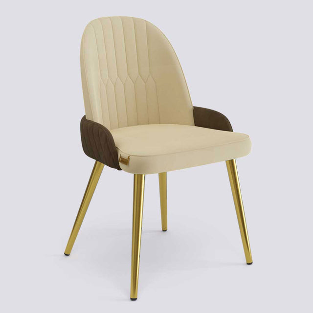 Birken Dining Chair In Gold Electroplated Metal Base | 493