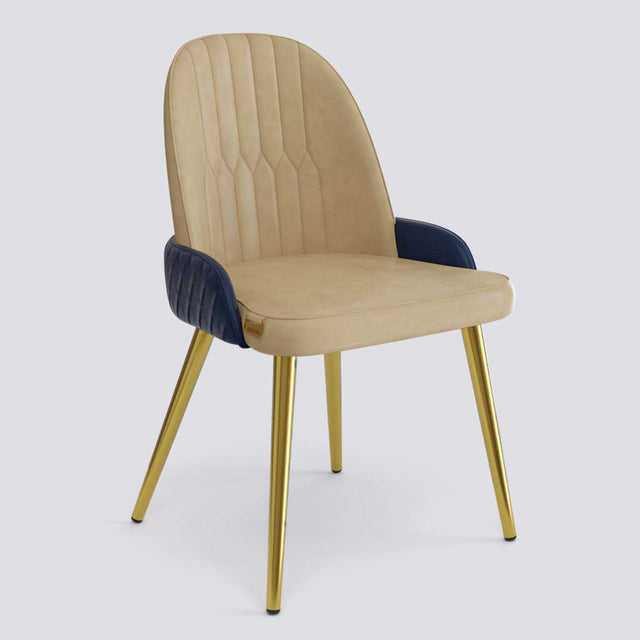 Birken Dining Chair In Gold Electroplated Metal Base | 493