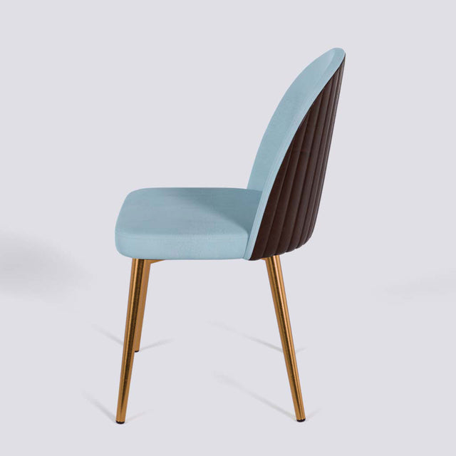 Regal Dining Chair In Rose Gold Electroplated Metal Base | 485