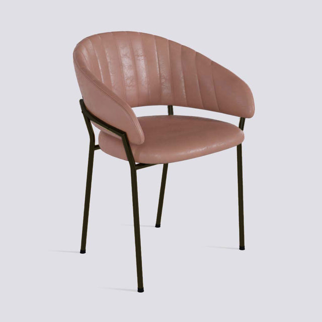 Chic Dining Chair in Powder Coated Metal Base | 478