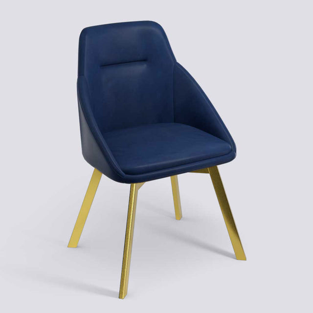 Spin Lounge/Study Chair With 360° rotating In Gold Electroplated Metal Base | 1925