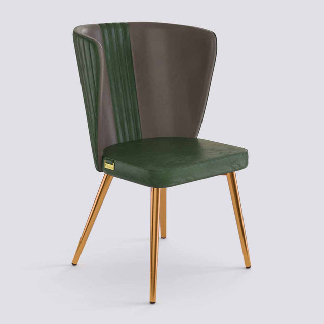 Wrap Dining Chair In Rose Gold Electroplated Metal Base | 490