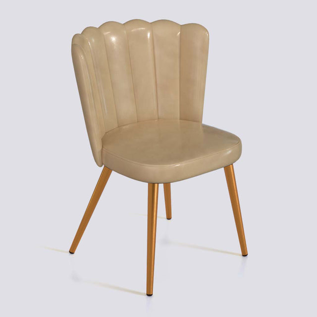 Flower Dining Chair in Rose Gold Electroplated Metal Base | 487