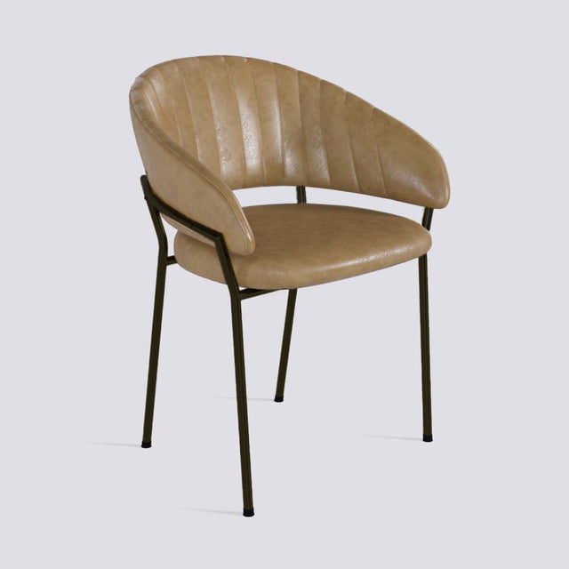 Chic Dining Chair in Powder Coated Metal Base | 478