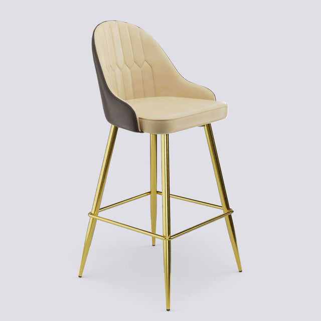 Valiant Bar Stool In Gold Electroplated Metal Base | 627