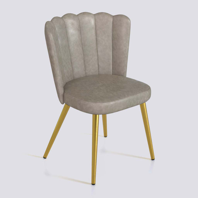 Flower Dining Chair in Gold Electroplated Metal Base | 487