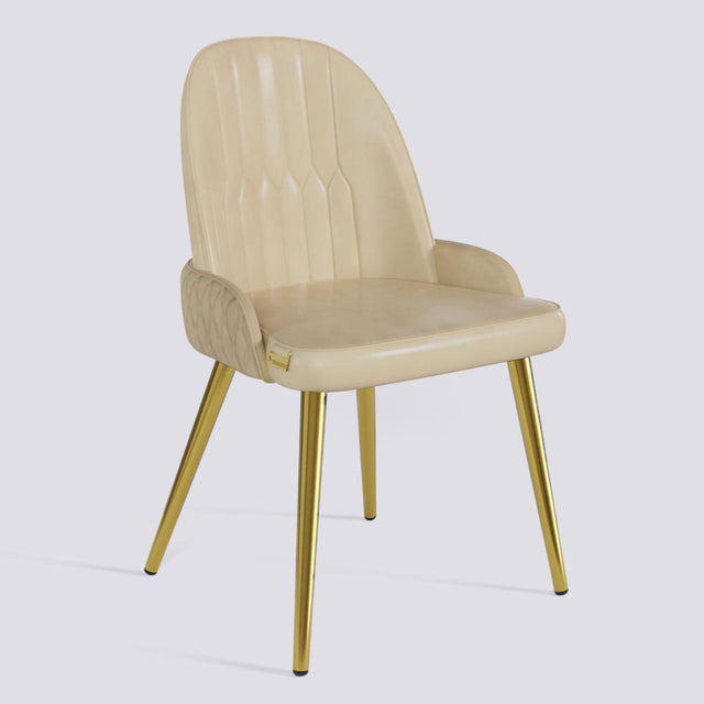 Birken Dining Chair In Gold Electroplated Metal Base | 493