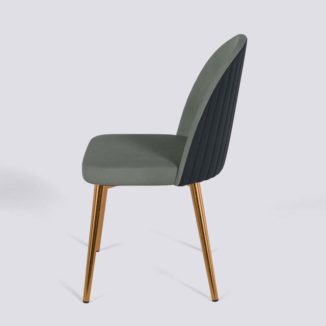 Regal Dining Chair In Rose Gold Electroplated Metal Base | 485