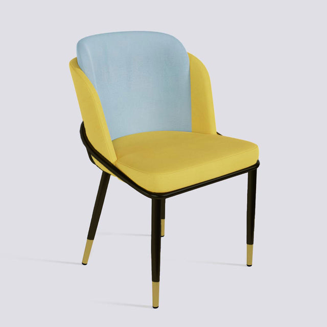 Rogue Dining Chair In Powder Coated + Gold Cap | 496