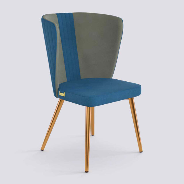 Wrap Dining Chair In Rose Gold Electroplated Metal Base | 490