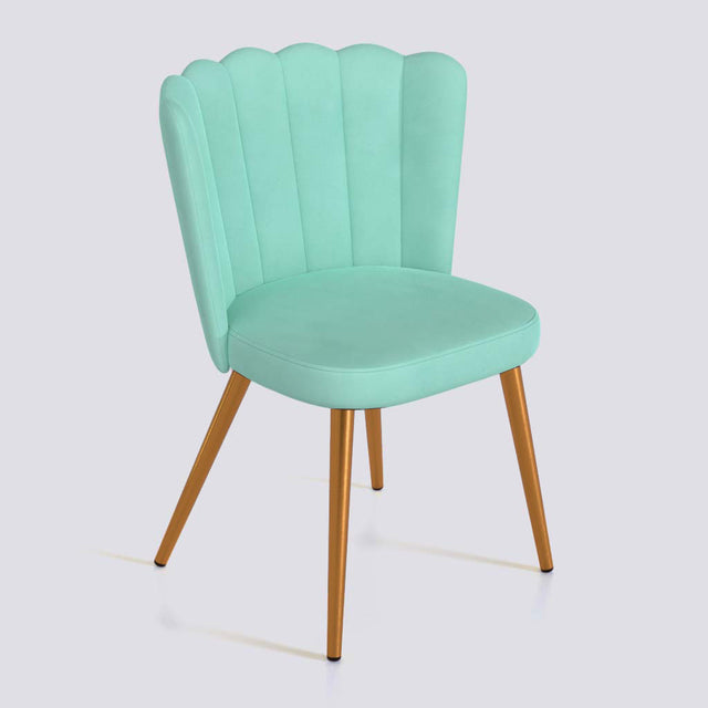 Flower Dining Chair in Rose Gold Electroplated Metal Base | 487