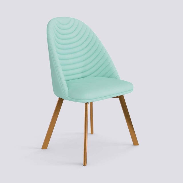 Strike Dining Chair in Rose Gold Electroplated Metal Base | 488