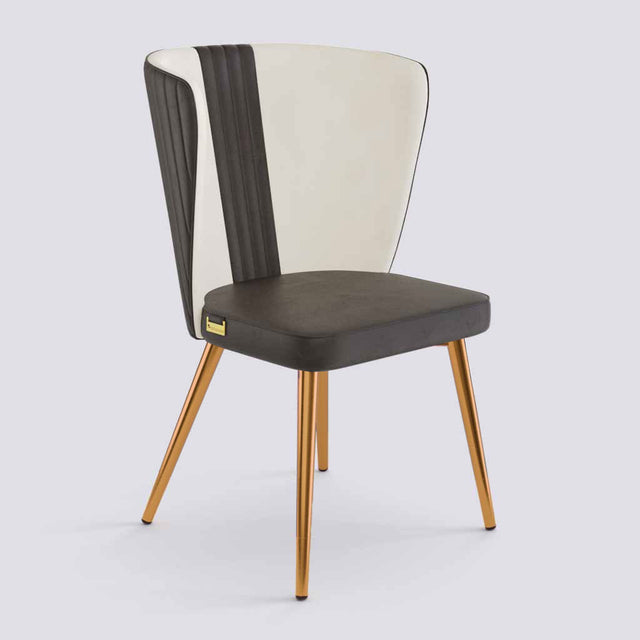 Wrap Dining Chair In Rose Gold Electroplated Metal Base | 490