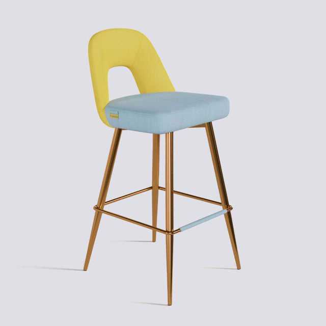 Bridge Bar Stool In Rose Gold Electroplated Base | 604