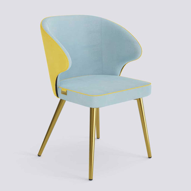 Rocky Dining Chair in Gold Electroplated Metal Base | 494
