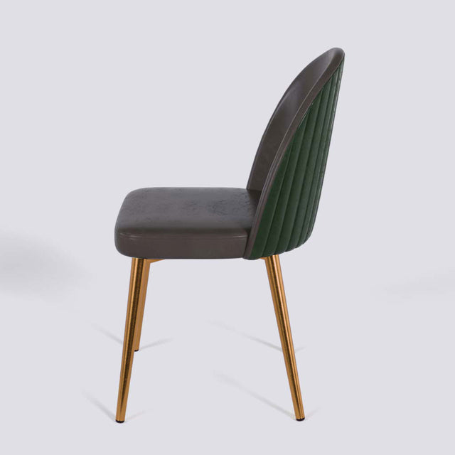 Regal Dining Chair In Rose Gold Electroplated Metal Base | 485