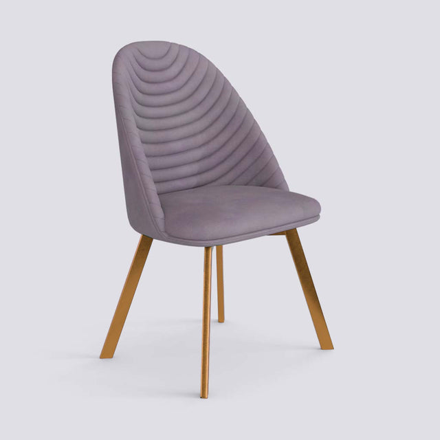 Strike Dining Chair in Rose Gold Electroplated Metal Base | 488