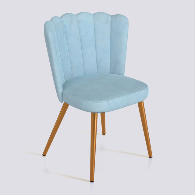 Flower Dining Chair in Rose Gold Electroplated Metal Base | 487