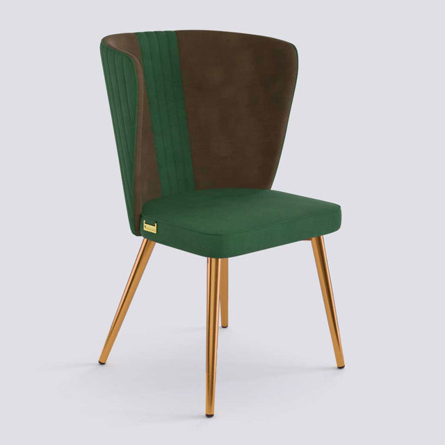 Wrap Dining Chair In Rose Gold Electroplated Metal Base | 490