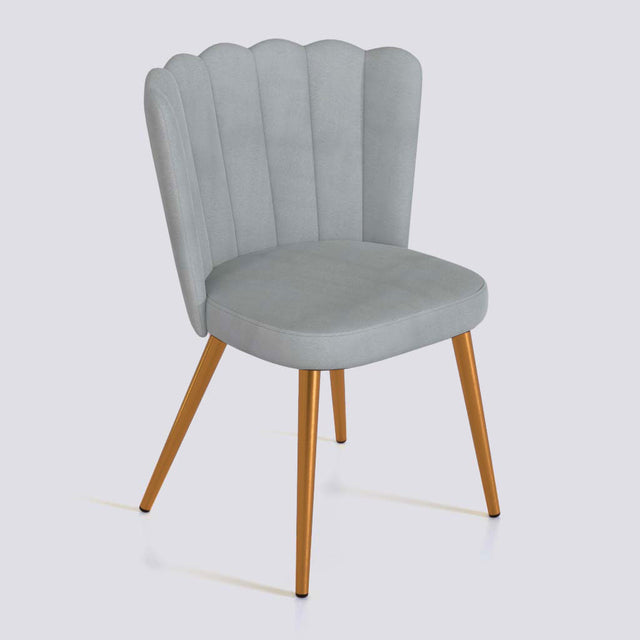 Flower Dining Chair in Rose Gold Electroplated Metal Base | 487