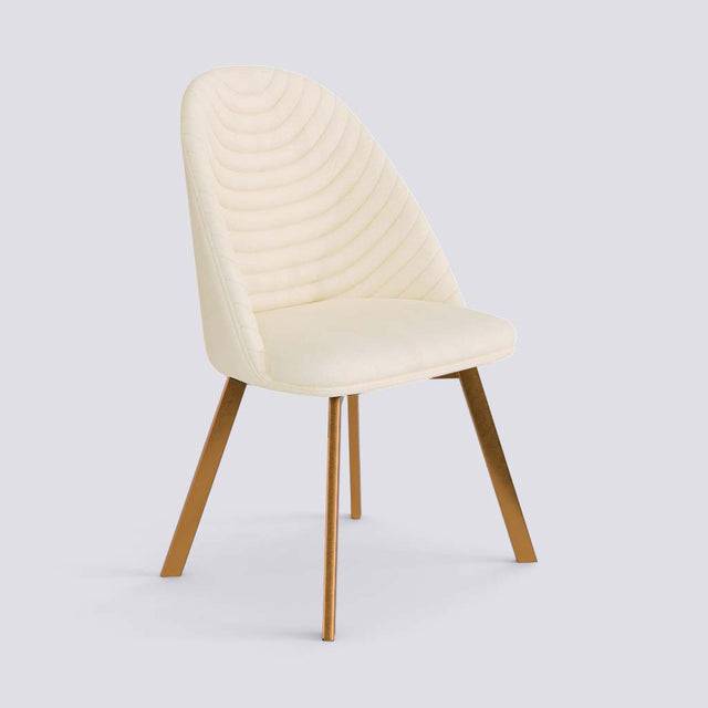 Strike Dining Chair in Rose Gold Electroplated Metal Base | 488