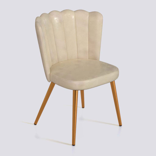 Flower Dining Chair in Rose Gold Electroplated Metal Base | 487