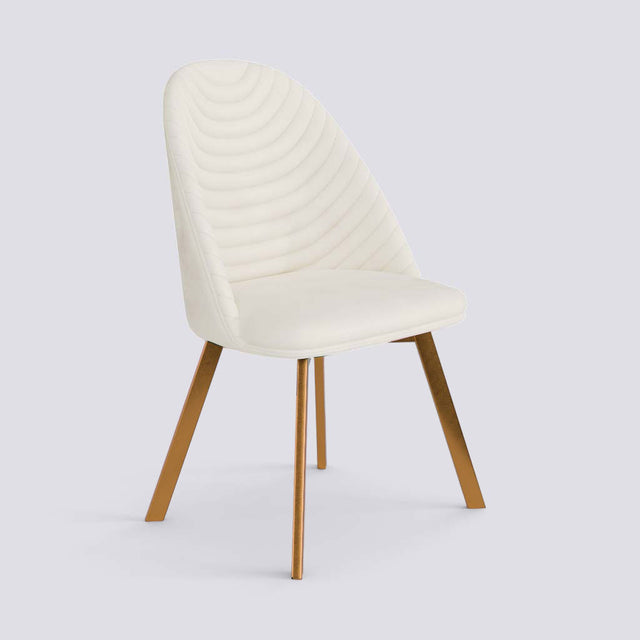 Strike Dining Chair in Rose Gold Electroplated Metal Base | 488