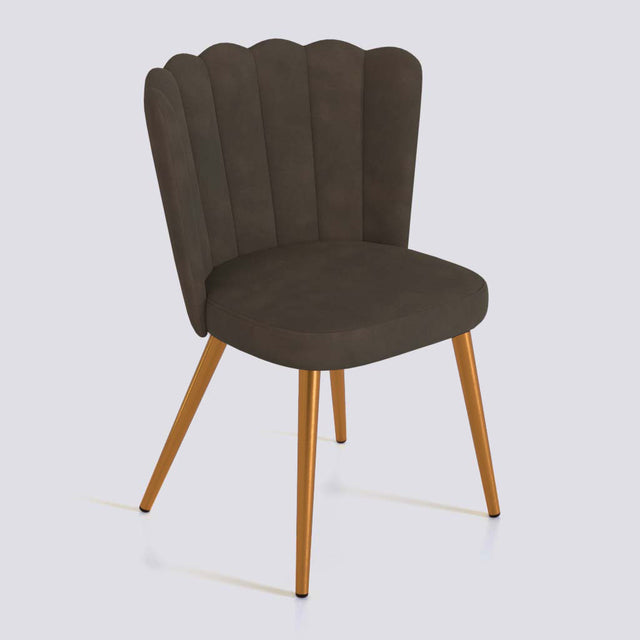 Flower Dining Chair in Rose Gold Electroplated Metal Base | 487