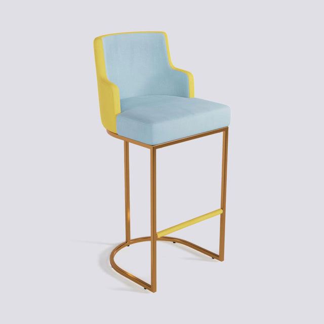 Sassy Bar Stool In Rose Gold Electroplated Metal Base | 631