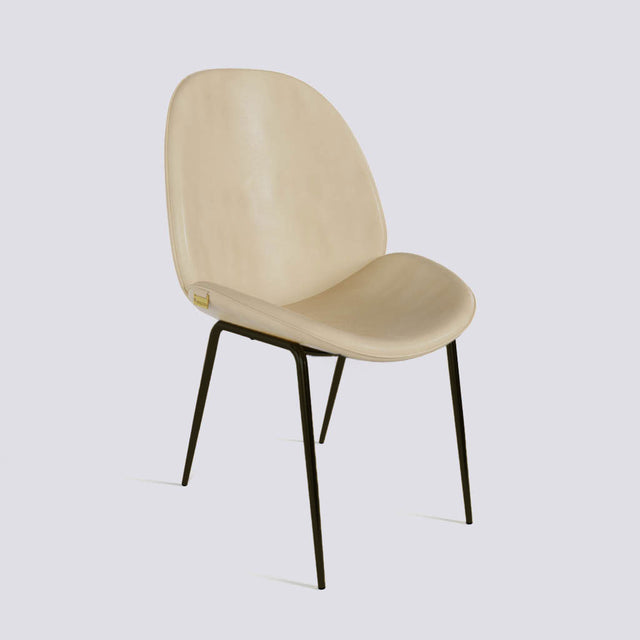 Curvy Dining Chair In Powder Coated Base | 486