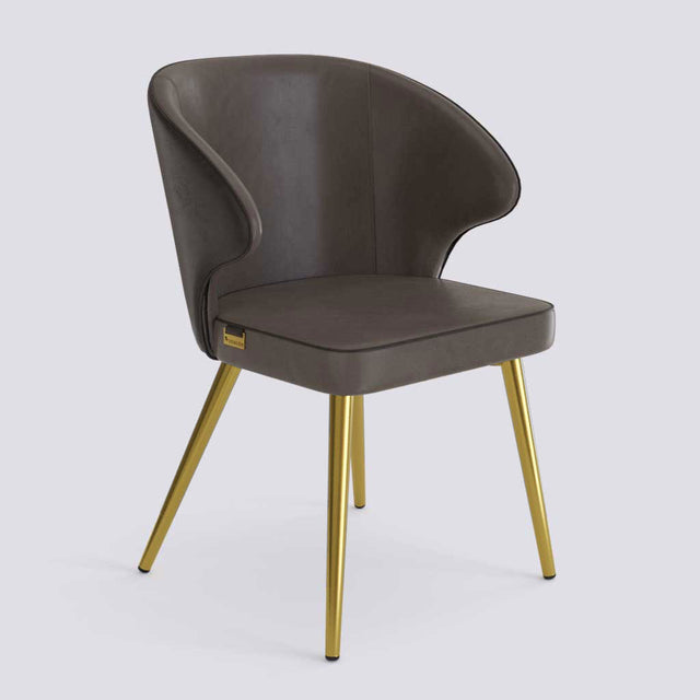 Rocky Dining Chair in Gold Electroplated Metal Base | 494
