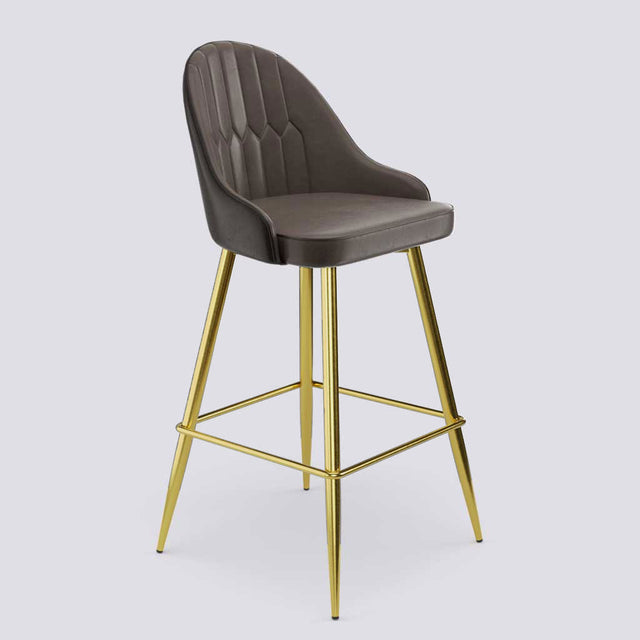 Valiant Bar Stool In Gold Electroplated Metal Base | 627