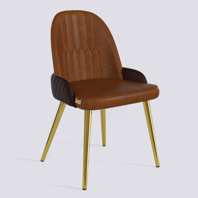 Birken Dining Chair In Gold Electroplated Metal Base | 493