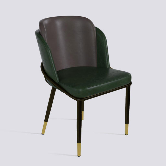 Rogue Dining Chair In Powder Coated + Gold Cap | 496