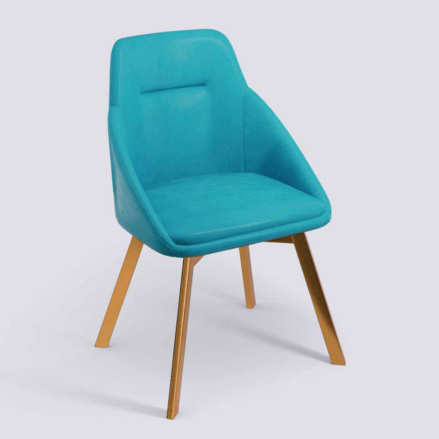 Spin Lounge/Study Chair With 360° rotating In Rose Gold Electroplated Metal Base | 1925