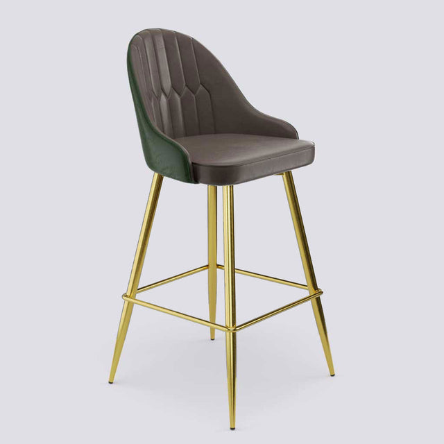 Valiant Bar Stool In Gold Electroplated Metal Base | 627