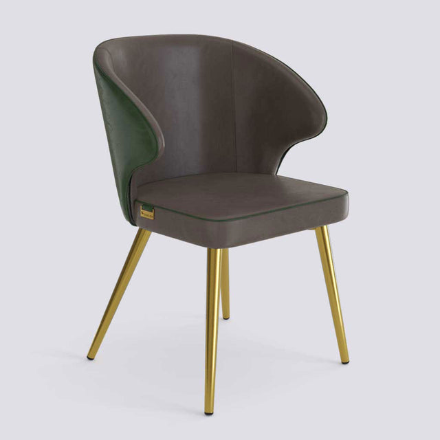 Rocky Dining Chair in Gold Electroplated Metal Base | 494