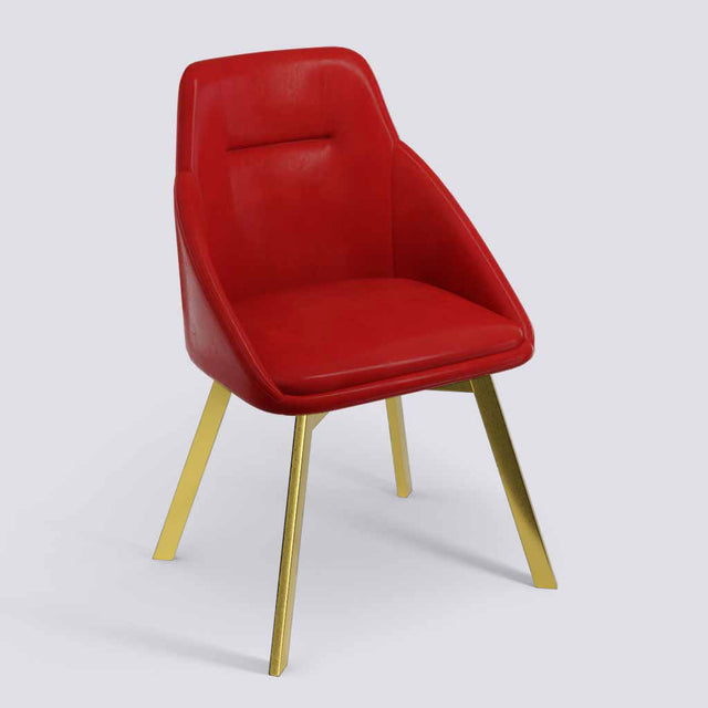 Spin Lounge/Study Chair With 360° rotating In Gold Electroplated Metal Base | 1925