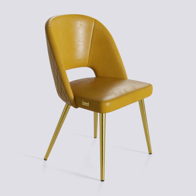 Procket Dining Chair In Gold Electroplated Metal Base | 499