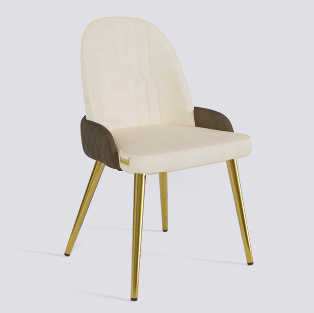 Birken Dining Chair In Gold Electroplated Metal Base | 493