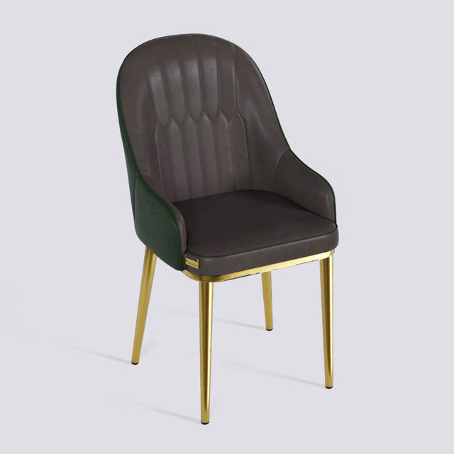 Dining Chair In Gold Electroplated Metal Base | 405