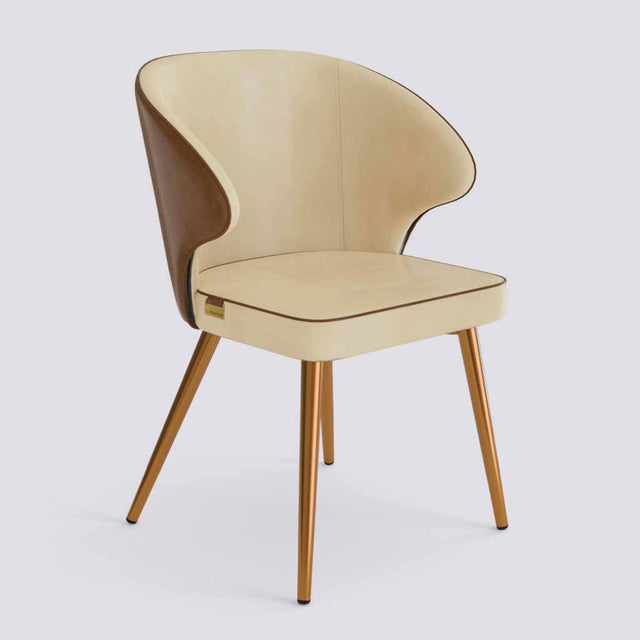 Rocky Dining Chair in Rose Gold Electroplated Metal Base | 494