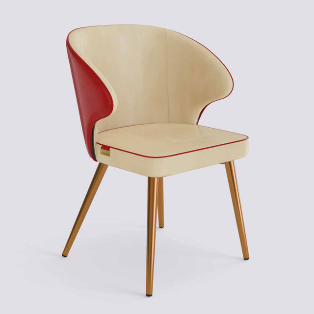 Rocky Dining Chair in Rose Gold Electroplated Metal Base | 494