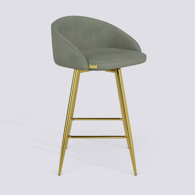 Rota Bar Stool In Gold Electroplated Metal Base | 632