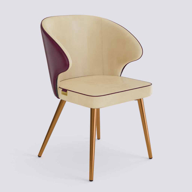 Rocky Dining Chair in Rose Gold Electroplated Metal Base | 494